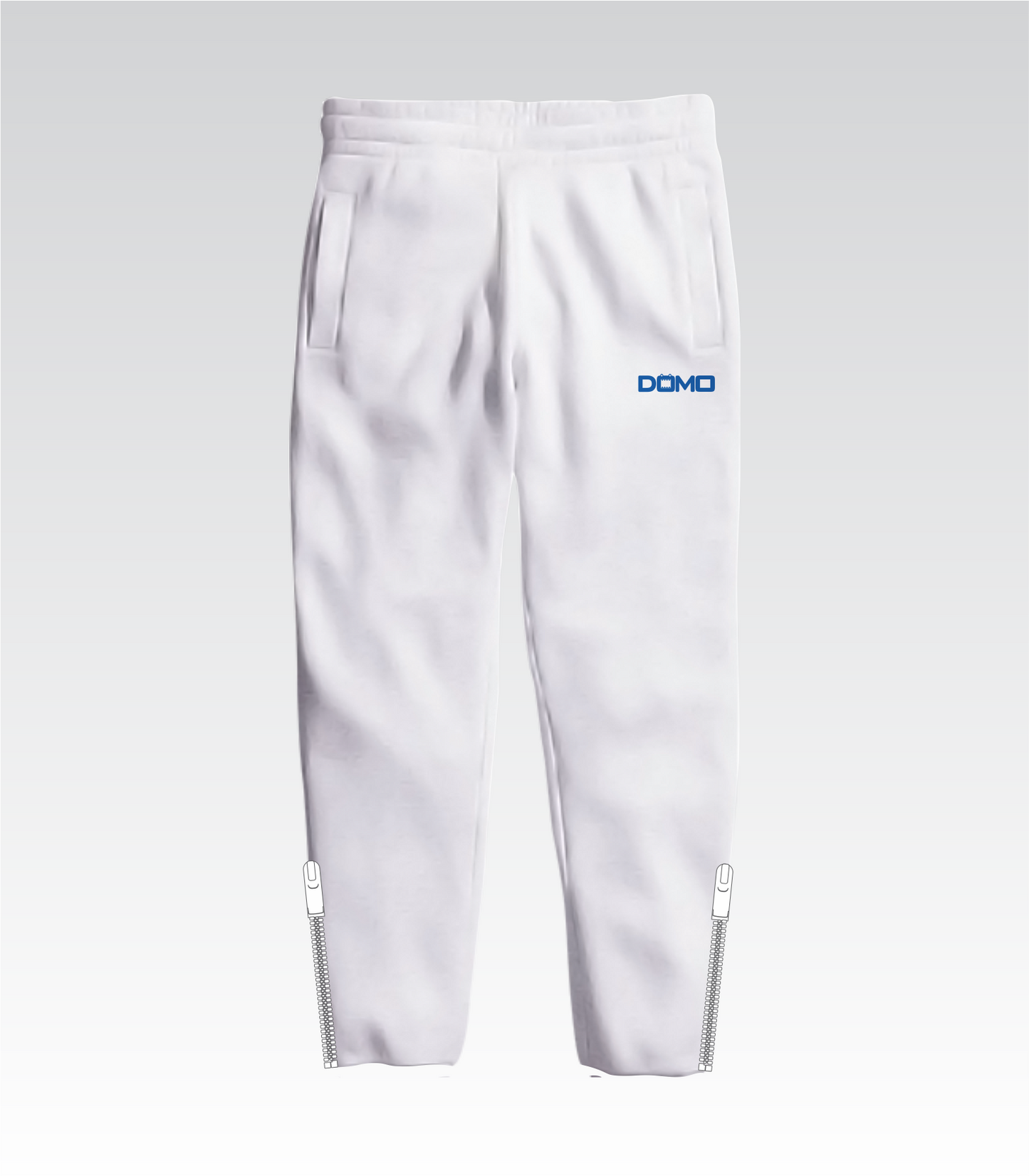 DOMO Sweatpants (White/Blue)