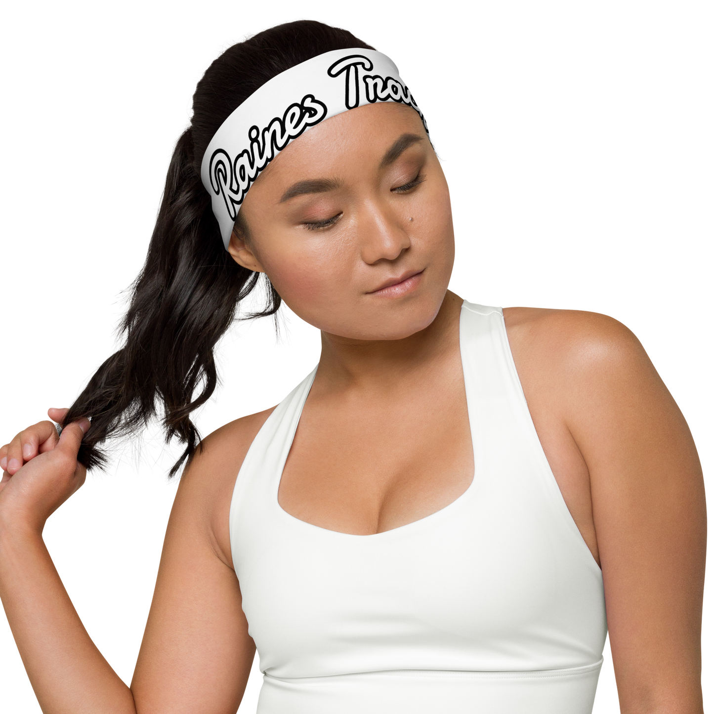Raines Track White Headband