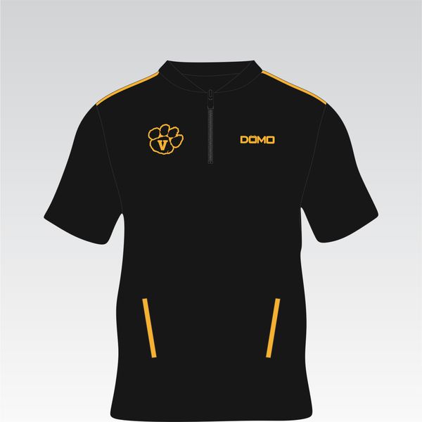 Valdosta Wildcats Zip Crest – Quarter Zip Pull Over (Black)