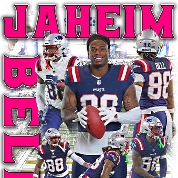 Acid Wash Jaheim Bell Breast Cancer Awareness Graphic Tee (Gray)