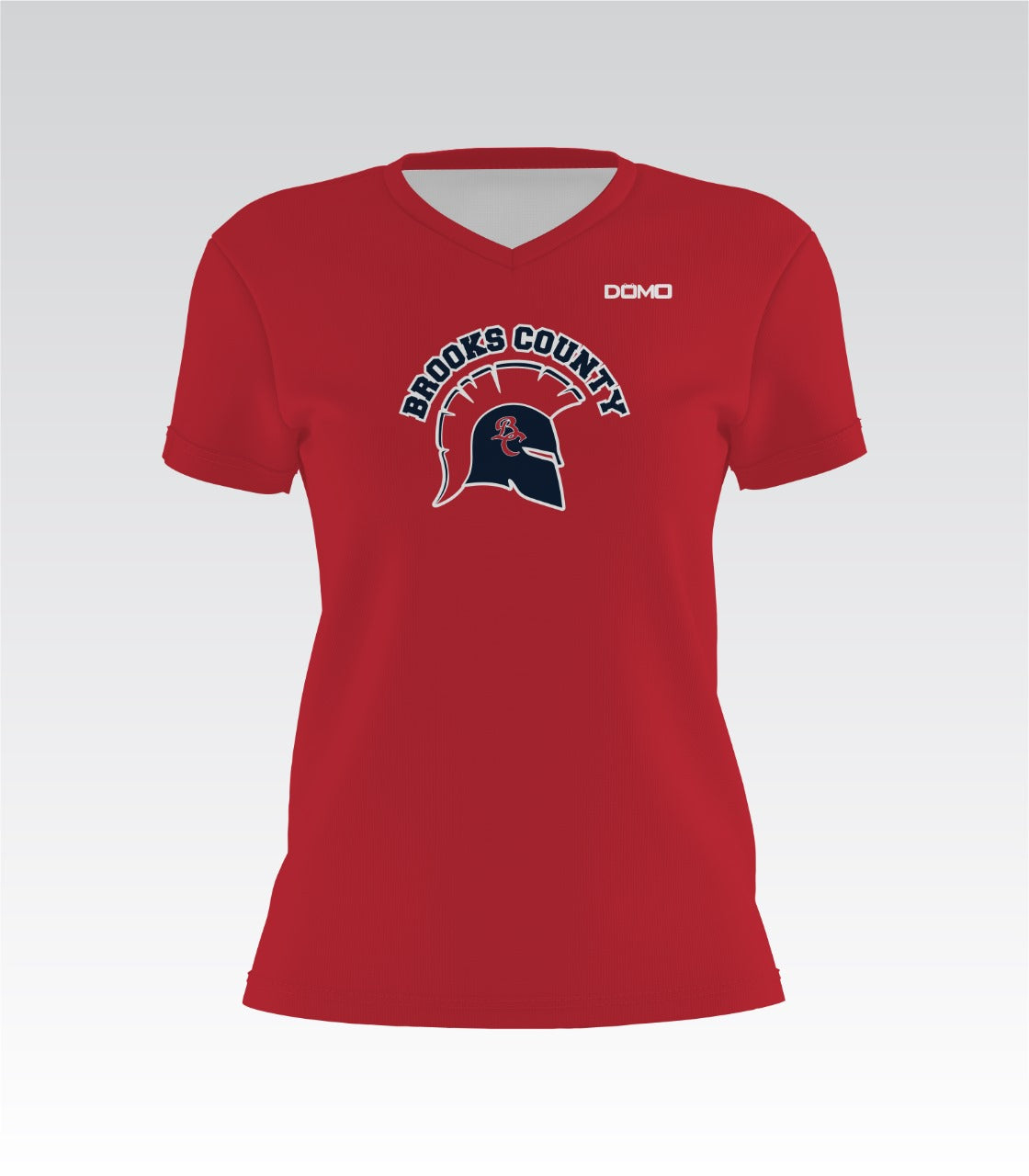 Brooks County Lady V-Neck (Red)