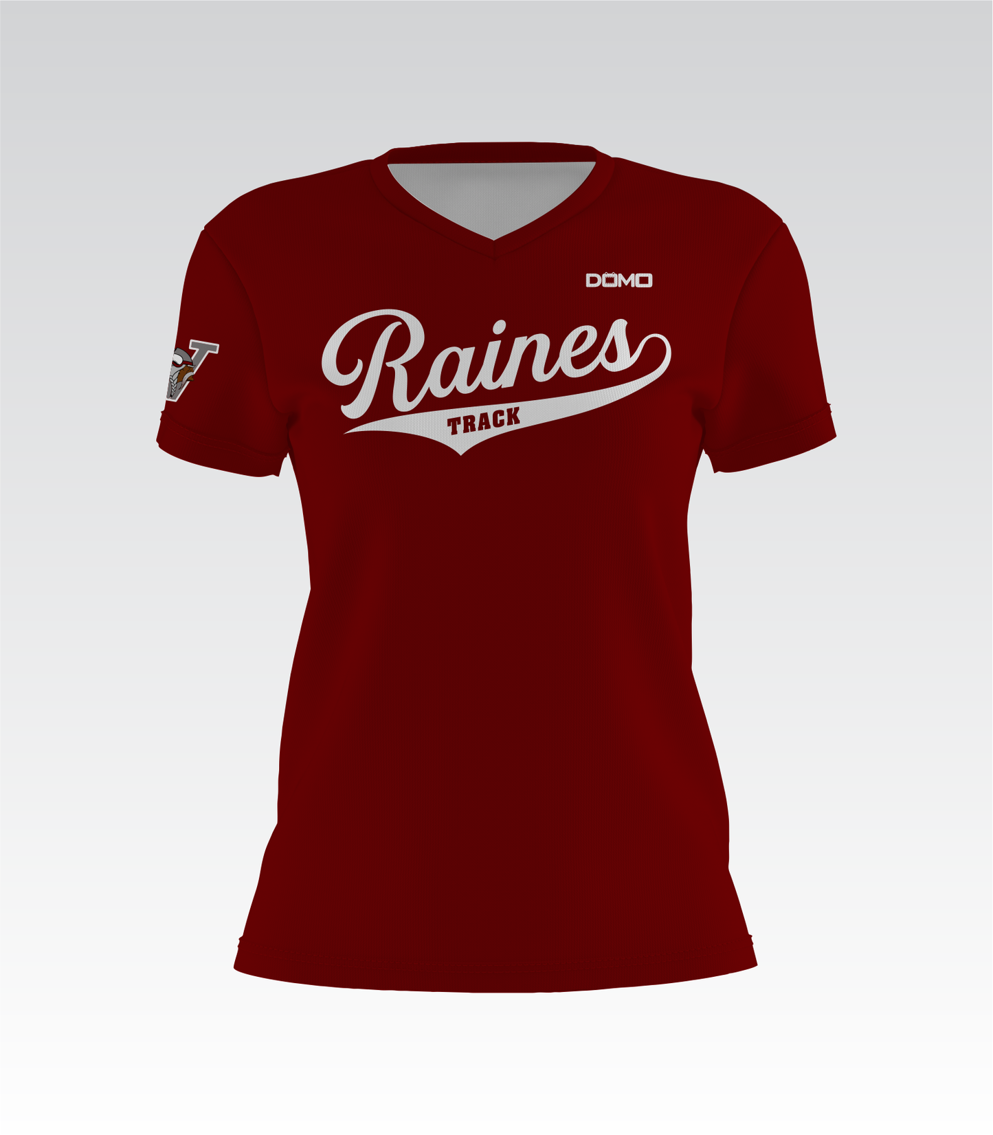 Raines Track Lady V-Neck (Maroon)