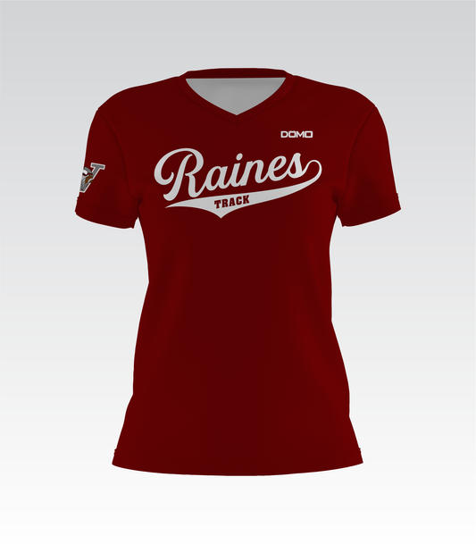 Raines Track Lady V-Neck (Maroon)