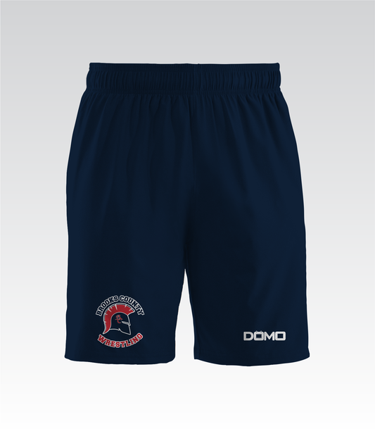 Brooks County Wrestling RecoverRelax PocketZip Shorts (Navy Blue)