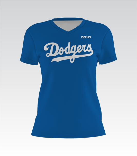 Dodgers Scout Team Lady V-Neck (Blue)