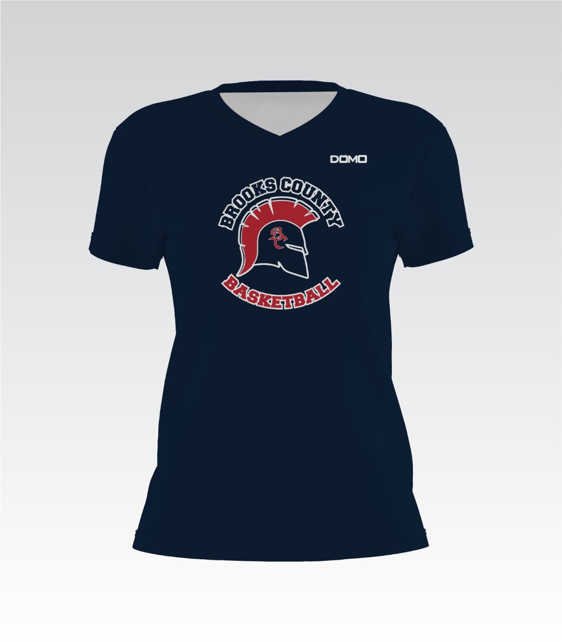 Brooks County Basketball Lady V-Neck (Navy Blue)