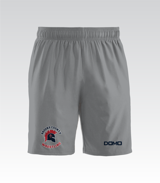 Brooks County Wrestling RecoverRelax PocketZip Shorts (Gray)