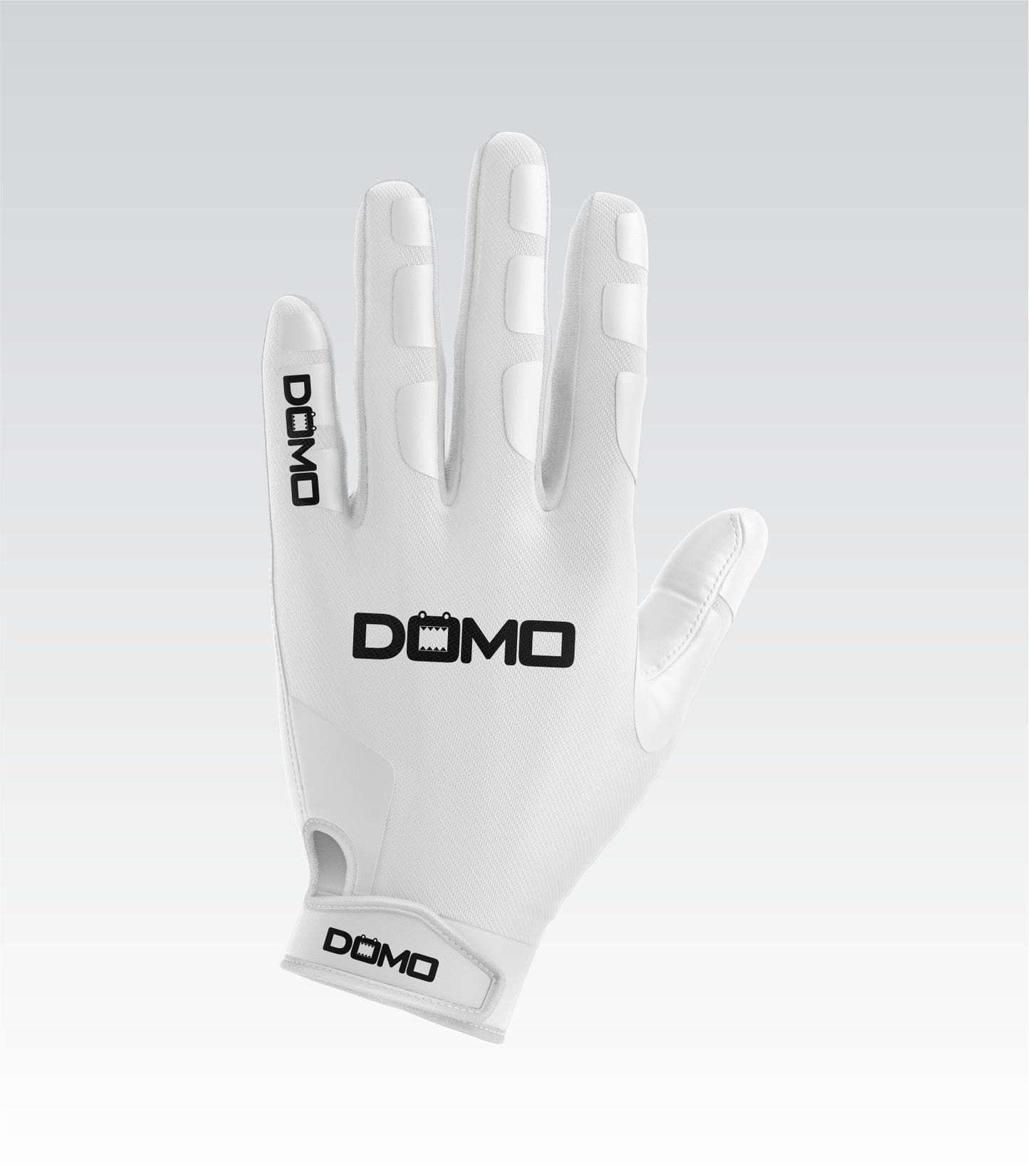 White/Black Football Gloves