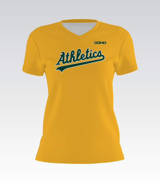 Arlington A's Lady V-Neck (Yellow)