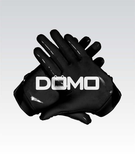 Black/White Football Gloves