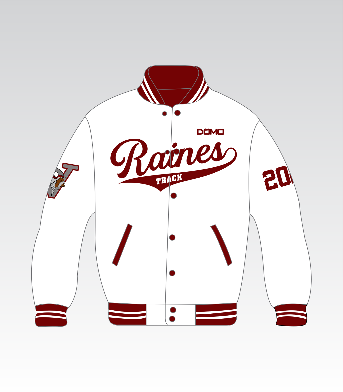 Raines Track Reversible Alumni Jacket (Maroon and White)