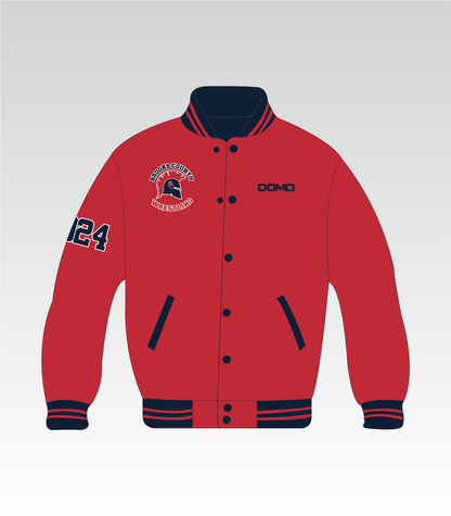 Brooks County Wrestling Reversible Alumni Jacket (Navy Blue and Red)