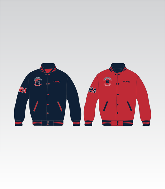 Brooks County Wrestling Reversible Alumni Jacket (Navy Blue and Red)