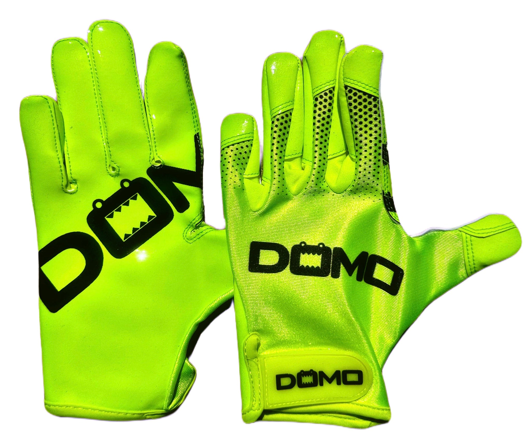 Neon yellow football gloves online