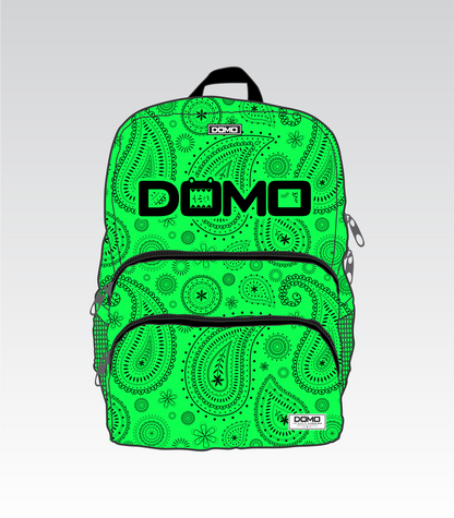 DOMO Paisley Back Pack (Neon Green)