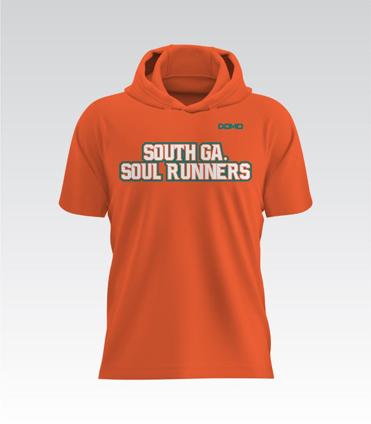 South Ga. Soul Runners HydroFlow Pro Hood Tee (Orange)