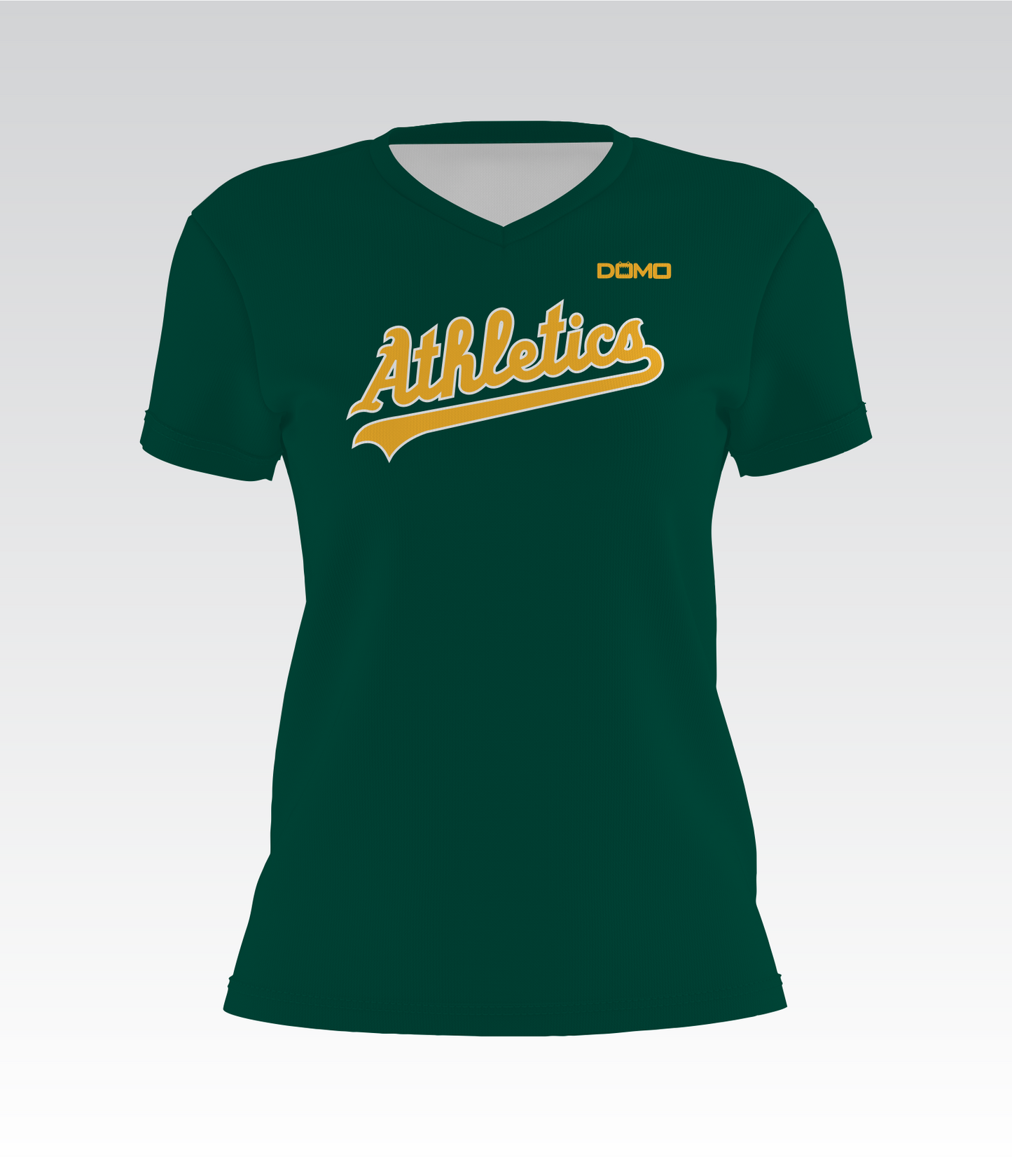 Arlington A's Lady V-Neck (Green)