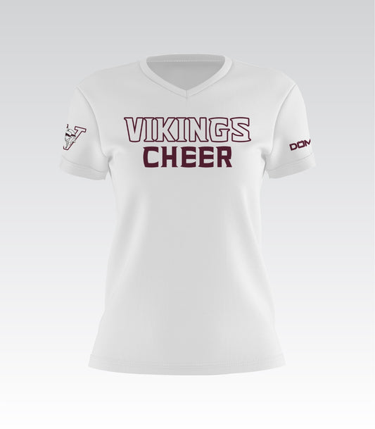 Raines Vikings Cheer Team Tee (White)