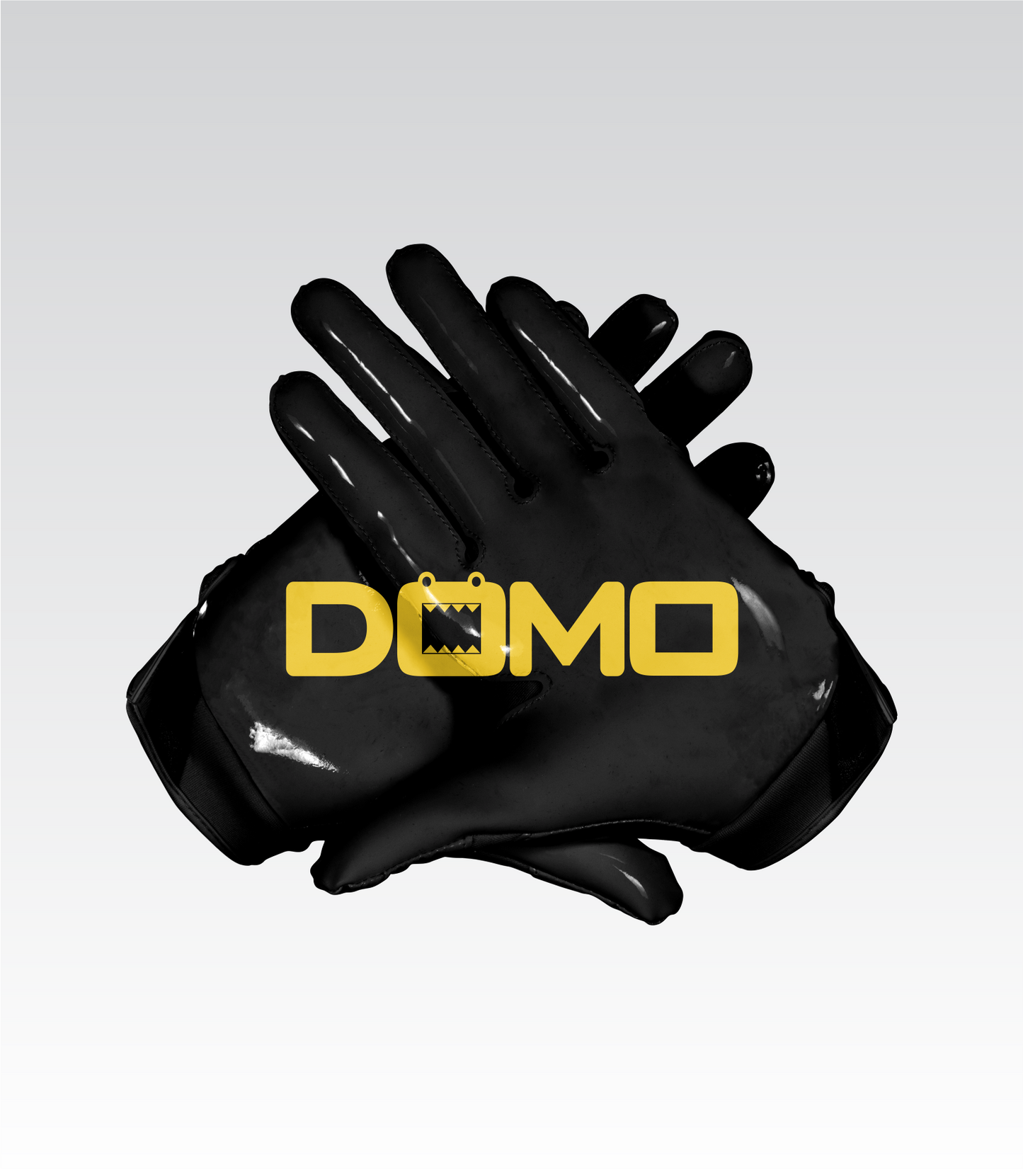 Black/Gold Football Gloves