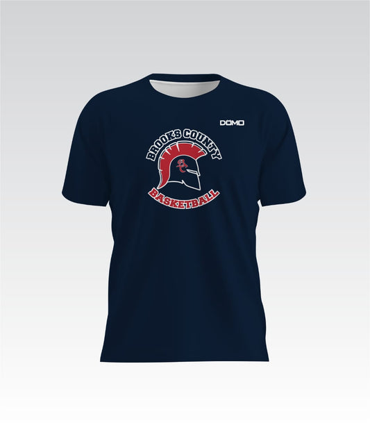 Brooks County Basketball HydroFlow Pro Tee (Navy Blue)