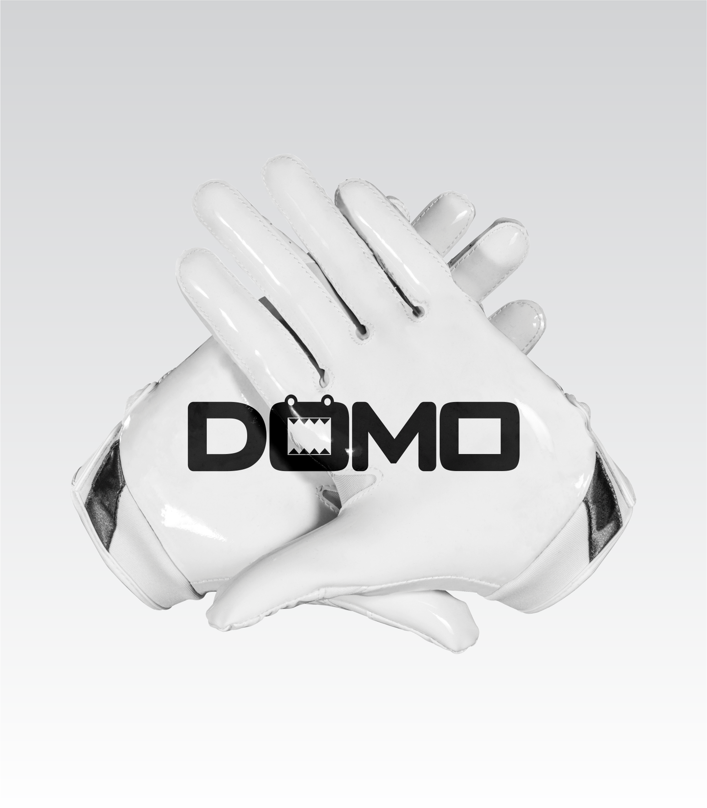 White/Black Football Gloves