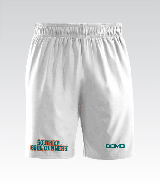 South Ga. Soul Runners RecoverRelax PocketZip Shorts (White)