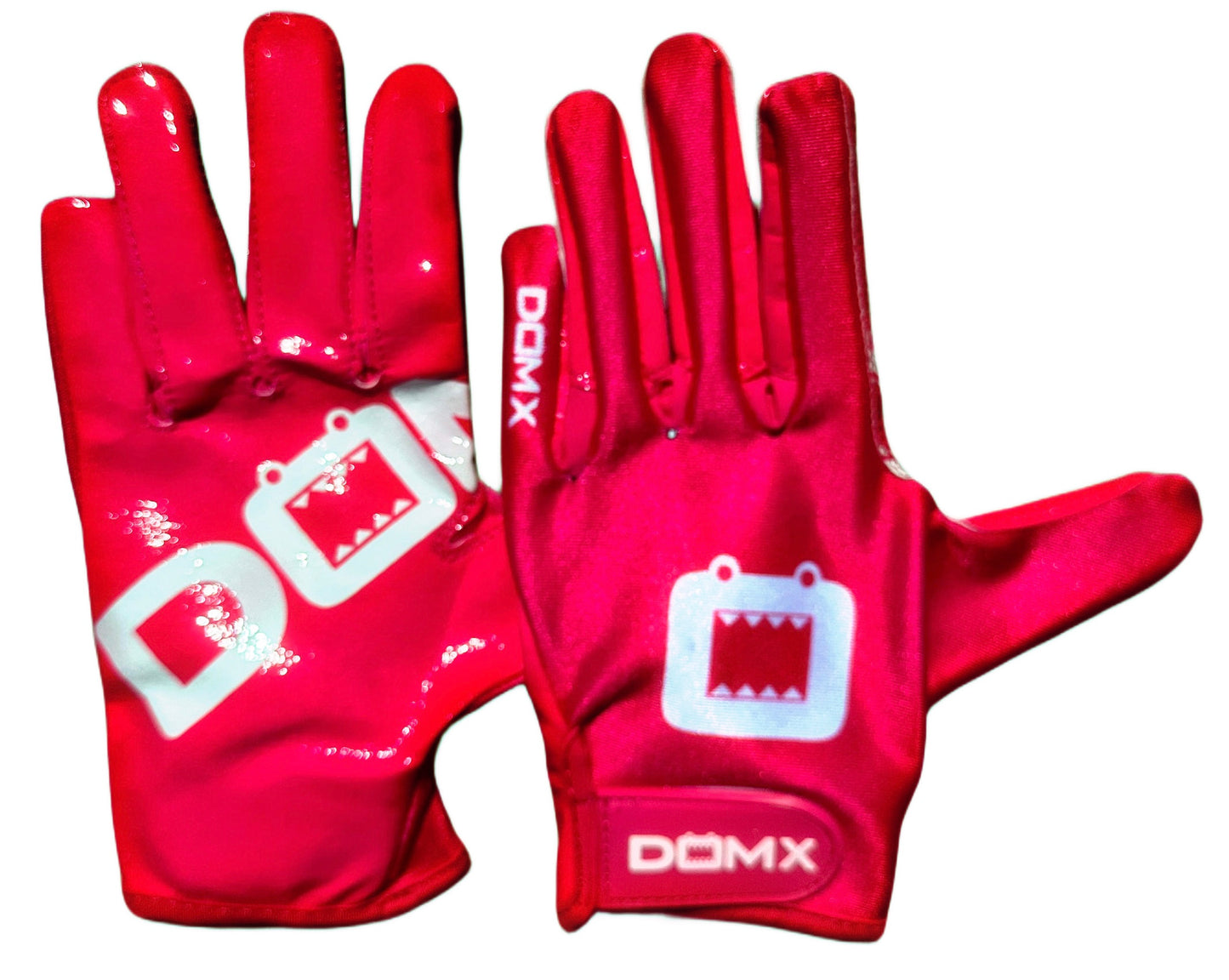 Hot Pink/White Football Gloves (Domx)