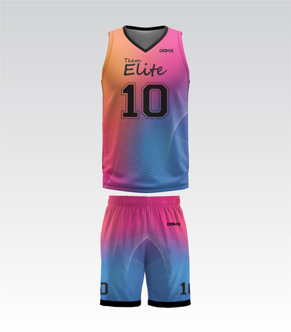 "Neon Horizon" Basketball Uniform