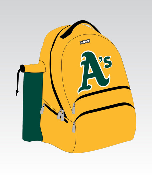 Arlington A's DiamondPro BatBag (Yellow - Green)