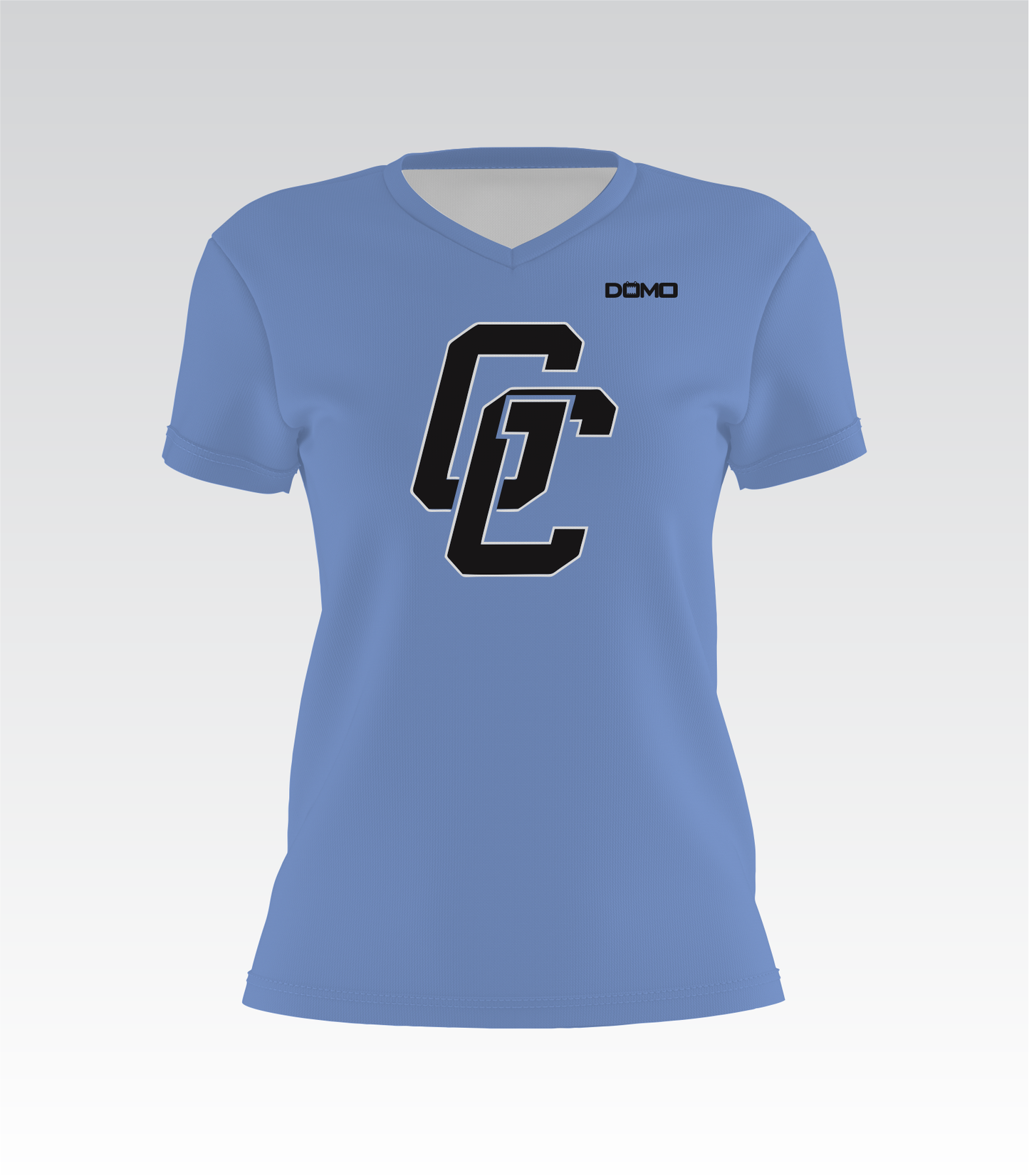 Gadsden County Lady V-Neck (Carolina Blue)