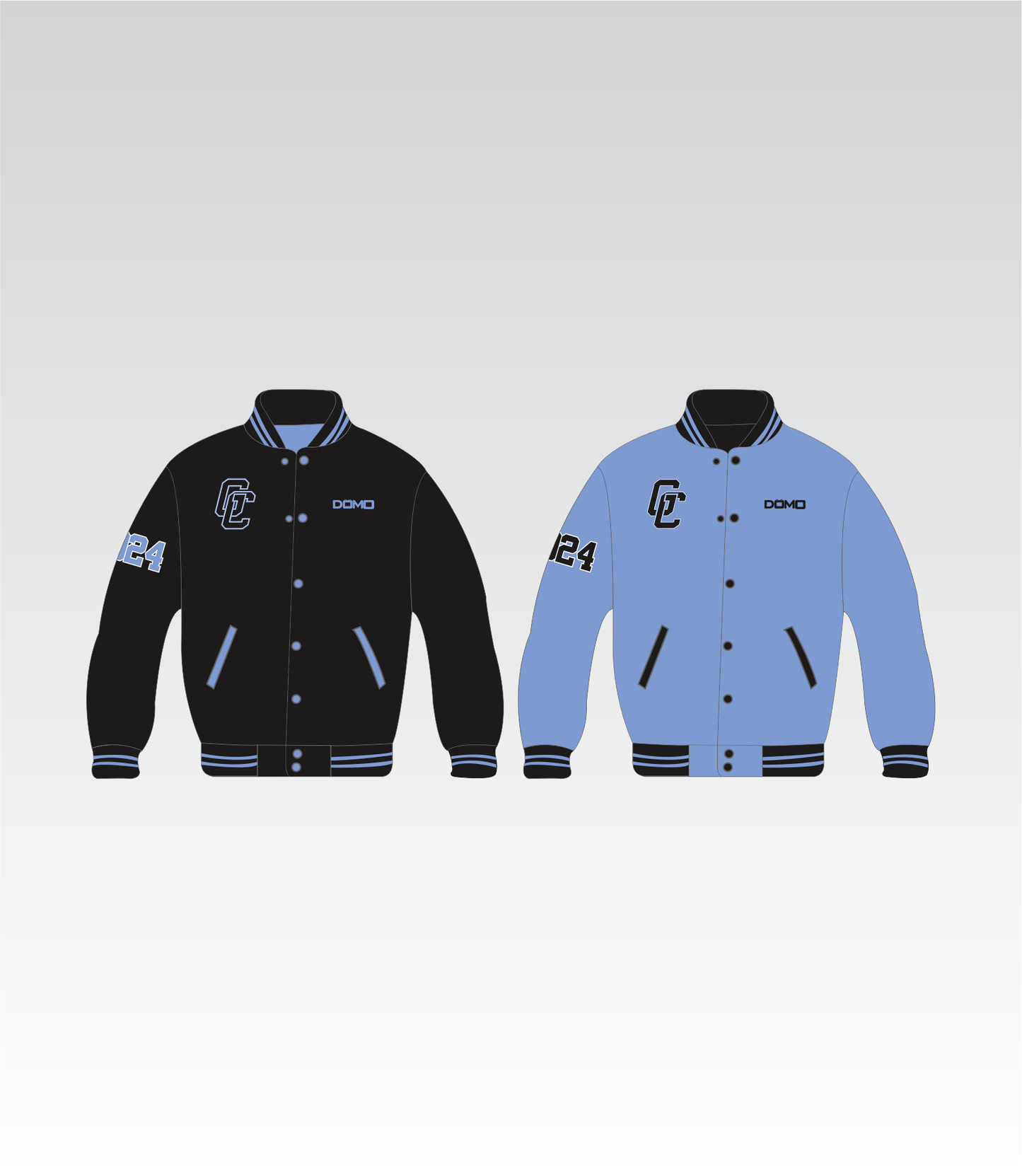 Gadsden County Reversible Alumni Jacket (Carolina Blue and Black)