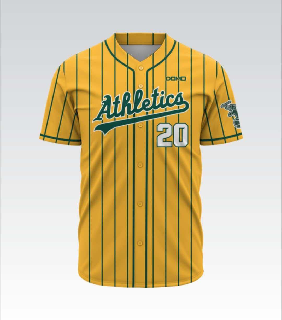 Arlington A's Team Replica Jersey (Yellow)