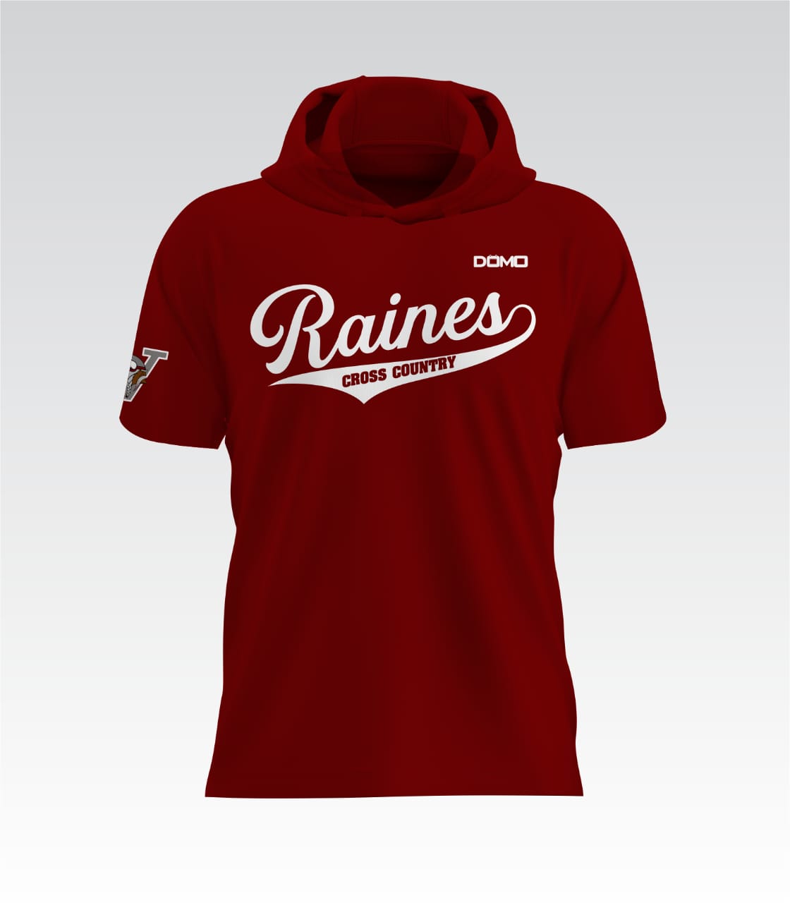 Raines Cross Country HydroFlow Pro Hood Tee (Maroon)