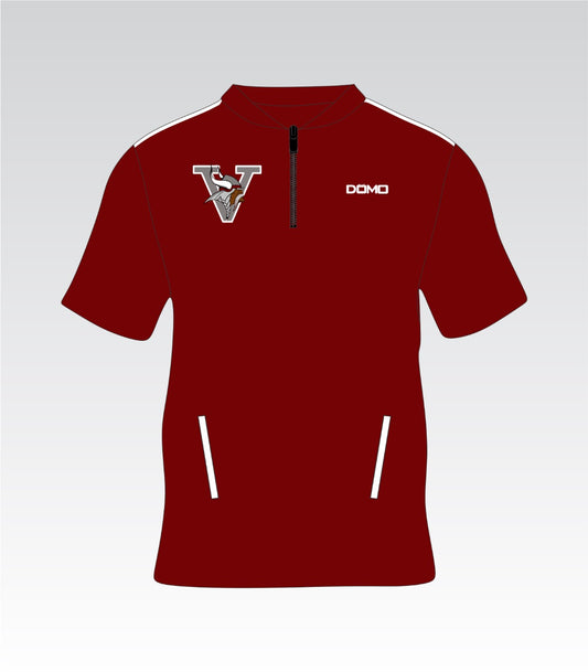 Raines Vikings Zip Crest – Quarter Zip Pull Over (Maroon)