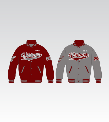 Vikings Reversible Alumni Jacket (Maroon and Gray)