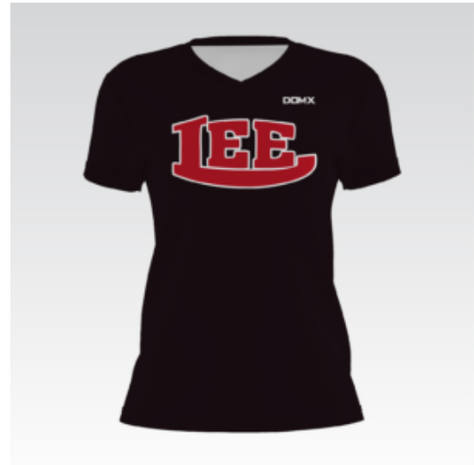 Lee County Lady V-Neck (Black)