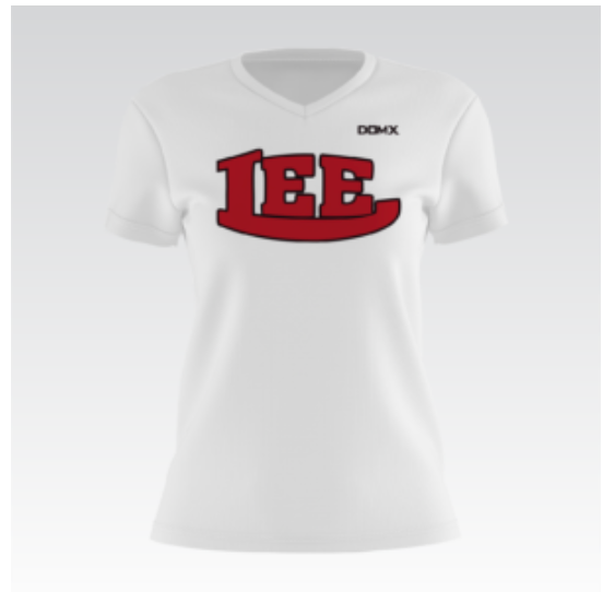 Lee County Lady V-Neck (White)