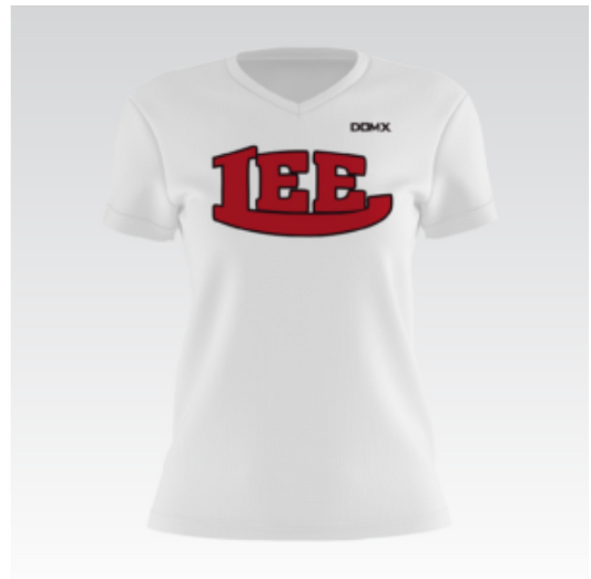 Lee County Lady V-Neck (White)