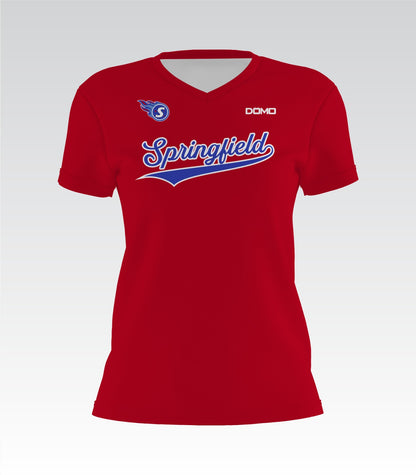 Springfield Middle School Lady V-Neck (Red)