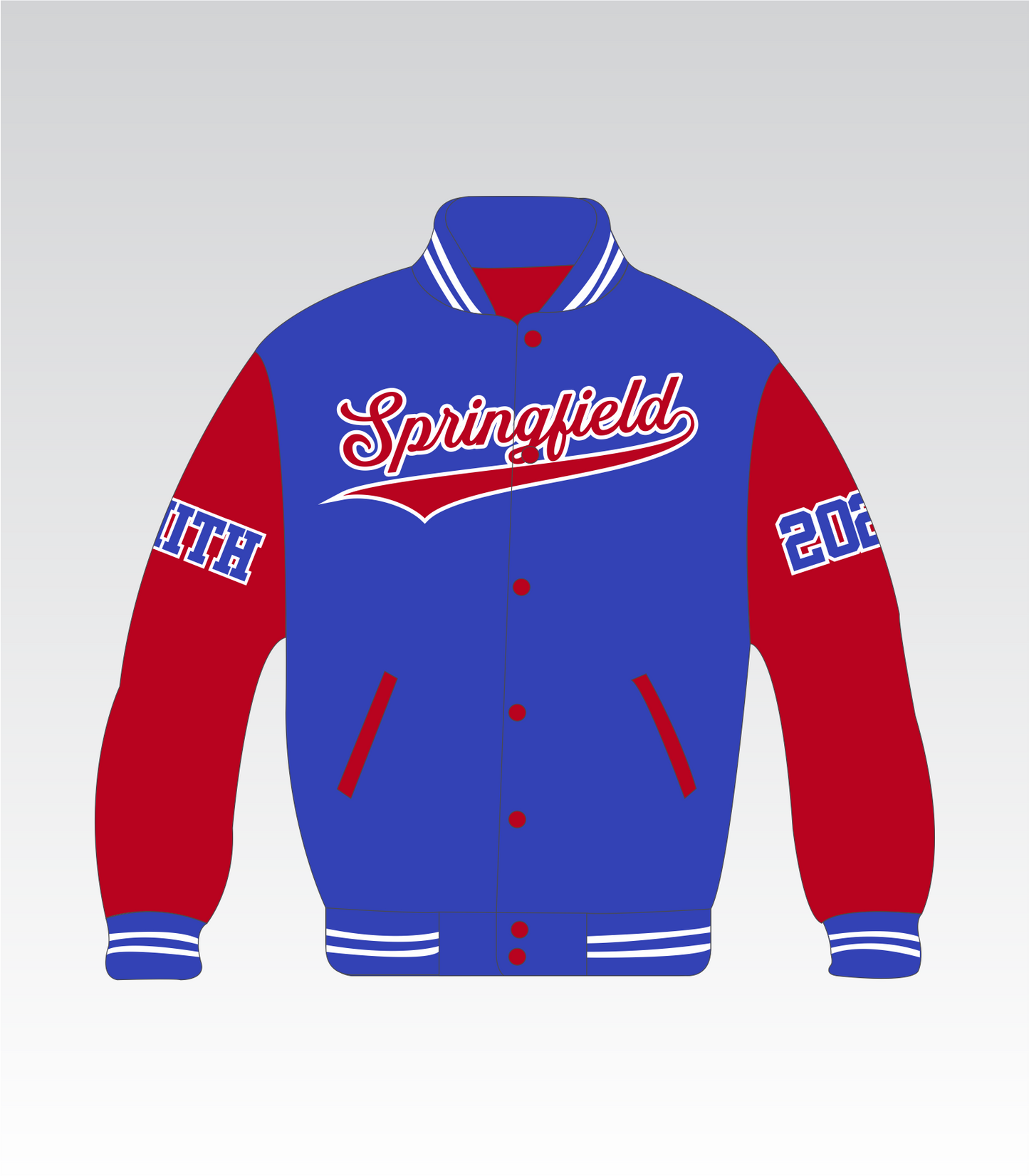 Springfield Middle School Reversible Alumni Jacket (Red and Blue)