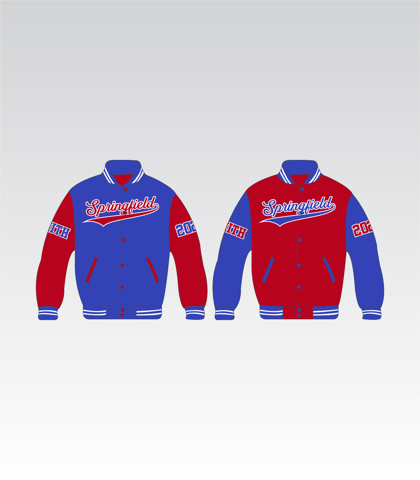 Springfield Middle School Reversible Alumni Jacket (Red and Blue)