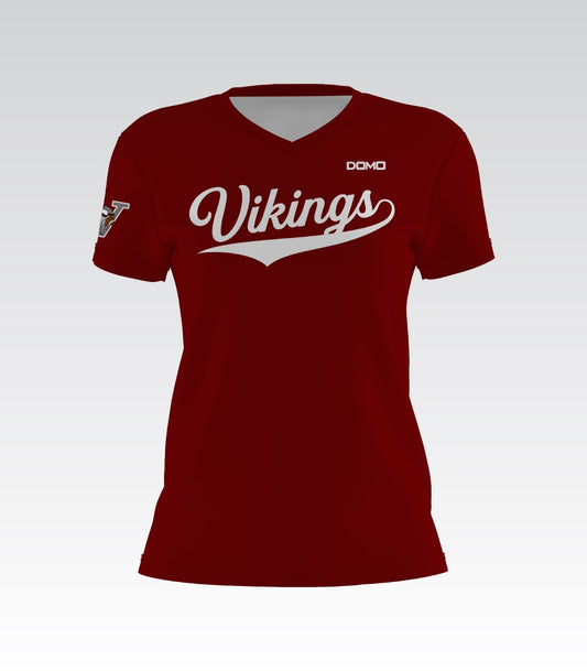 Vikings Lady V-Neck (Maroon)