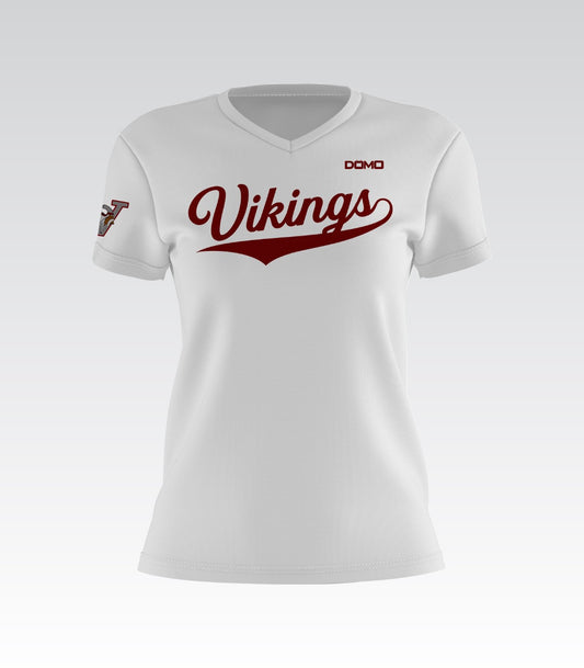 Vikings Lady V-Neck (White)