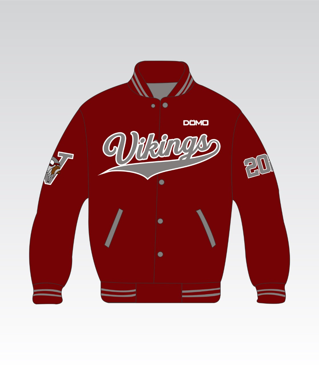 Vikings Reversible Alumni Jacket (Maroon and Gray)