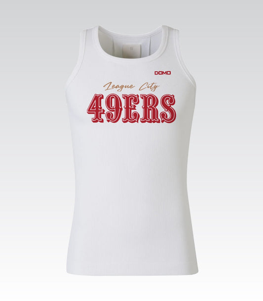 League City 49ers Lady Tank Top (White)