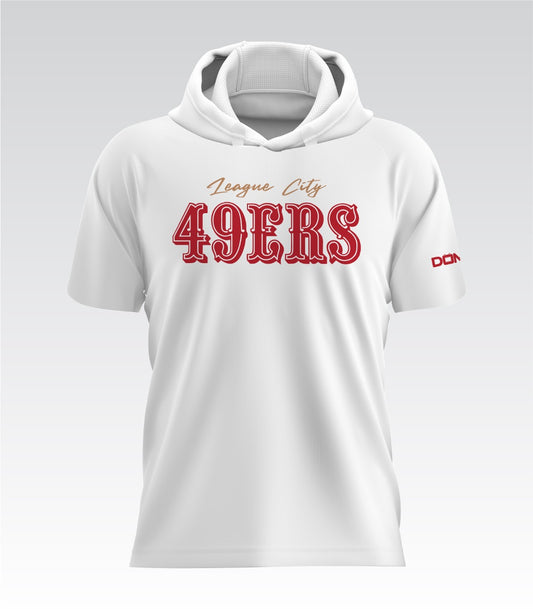 League City 49ers HydroFlow Pro Hood Tee (White)