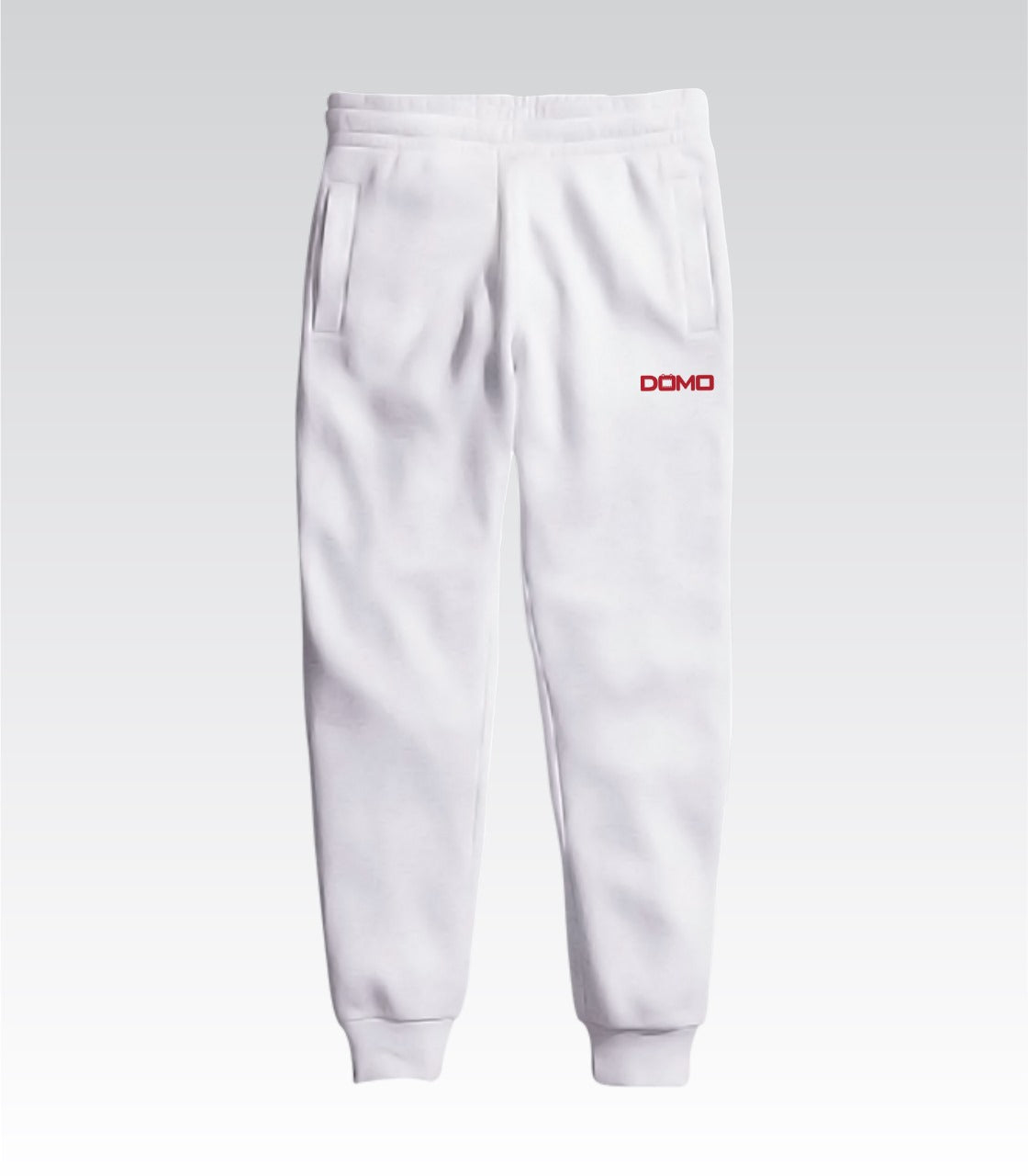 DOMO White/Red Joggers