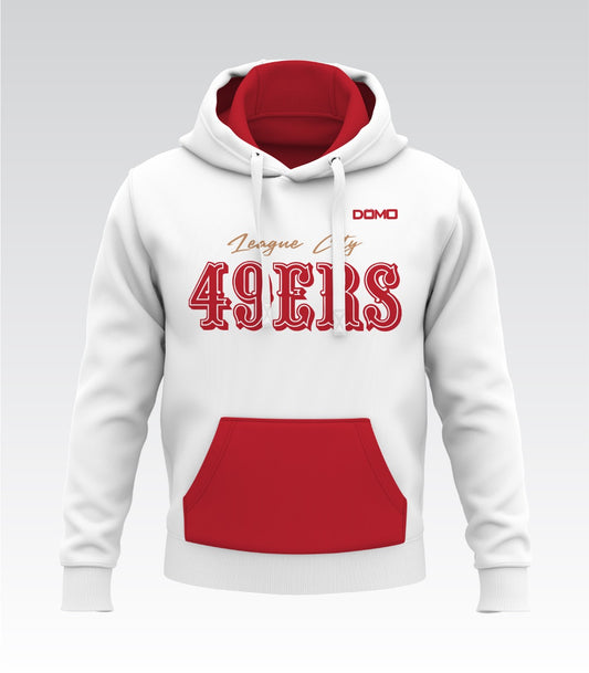 League City 49ers  Breeze Blocker – Fleece Hoodie (White)