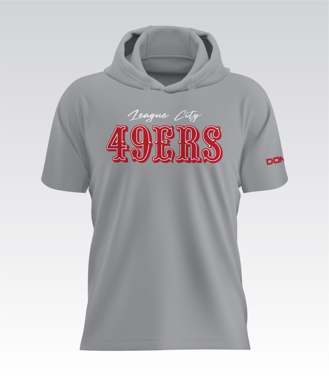 League City 49ers HydroFlow Pro Hood Tee (Gray)