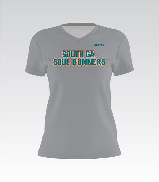 South Ga. Soul Runners Lady V-Neck (Gray)